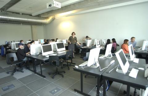 General View, People in Computer Lab, New Media Studies, Joint Program with Centennial College
