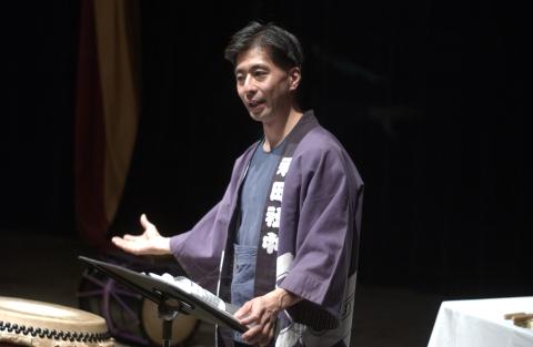 Kiyoshi Nagata Lecturing, Japanese Music and Theatre Lecture/Demonstration, Leigha Lee Browne Theatre