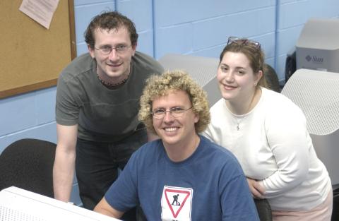 Steve Joordens with Two Unidentified People at Computer