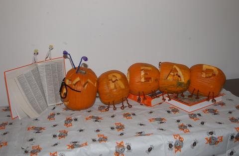 Library, Entry for Pumpkin Carving Contest