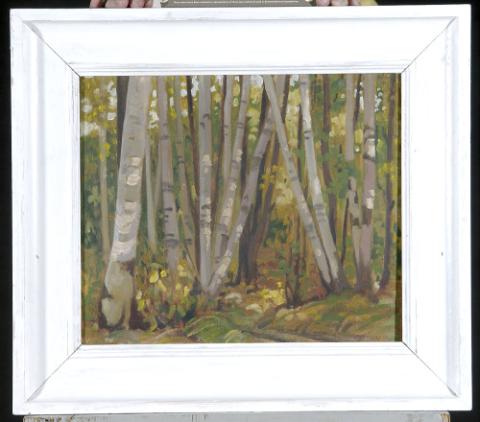 Painting of Trees by Doris McCarthy.  Painting in Collection of Doris McCarthy Gallery