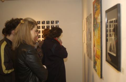 People at Art Exhibition: Body: Not My Autobiography, The Gallery, University of Toronto, Scarborough, Toronto, ON.