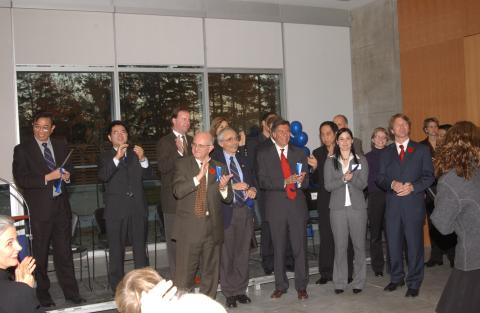 Platform Party Applauding, Opening Event, Management Building (MW)