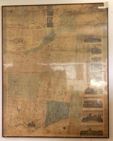 Mounted Map, Tremaine's Map, County of York Canada West
