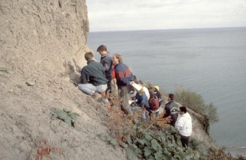 Group of Students on Cliff Side