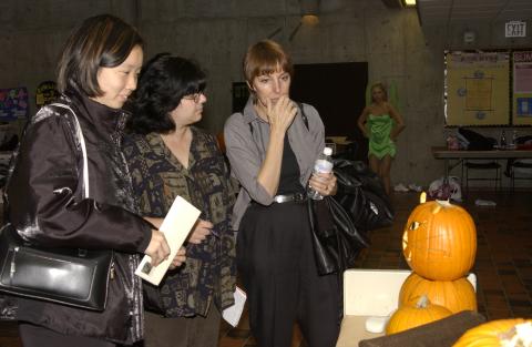 People Viewing Entry, Pumpkin Carving Contest, the Meeting Place