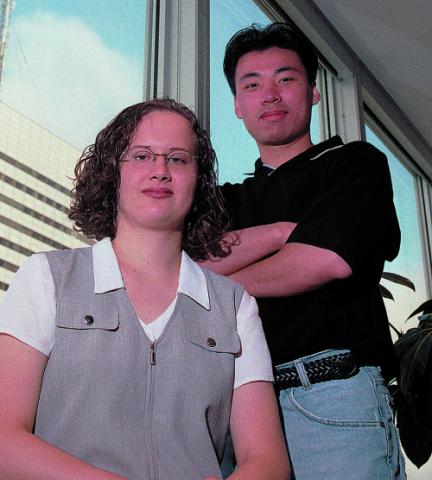Two Students by Window, Promotional Image, Computer Science Co-op