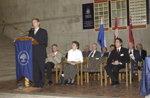 Speaker and Platform Party, Convocation Event, the Meeting Place, 2003