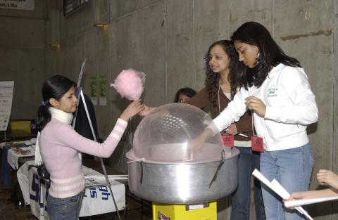 Making and Serving Cotton Candy, Spirit Event, the Meeting Place