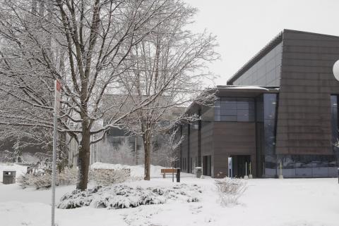 Winter Scene, Exterior, Academic Resource Centre (ARC)