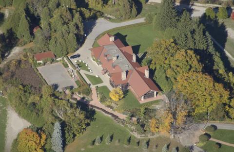 Aerial View, Miller Lash House, Highland Creek Valley