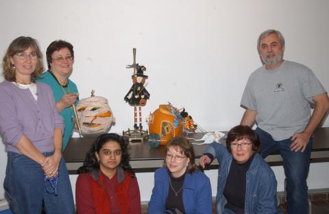 Arts and Science Co-op, Staff with Entry for Pumpkin Carving Contest