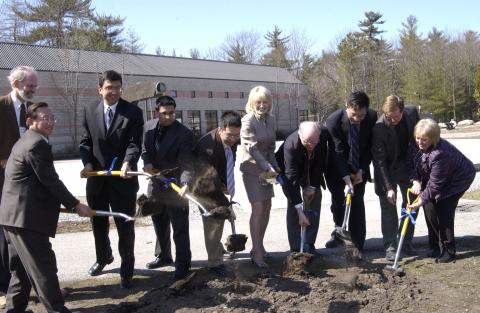 Groundbreaking for Science Research Building, on Site.