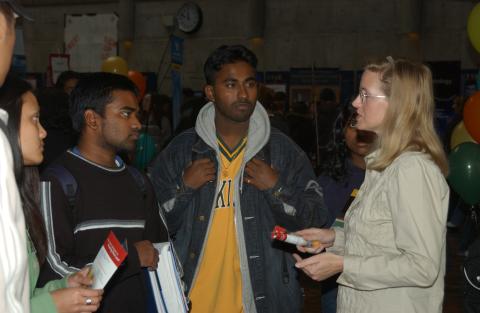 Group of Students Talking, Graduate & Professional Schools Fair, the Meeting Place