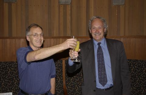 John Youson and Richard Johnston, Toast, UTSC - Centennial Joint Programs, Signing Event, Old Council Chambers