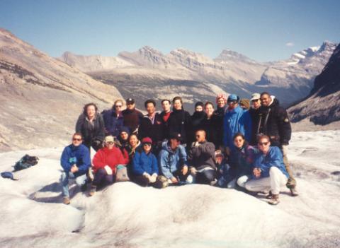Group Photograph of Participants, Outdoors, Environmental Field Camp Program, Rocky Mountains