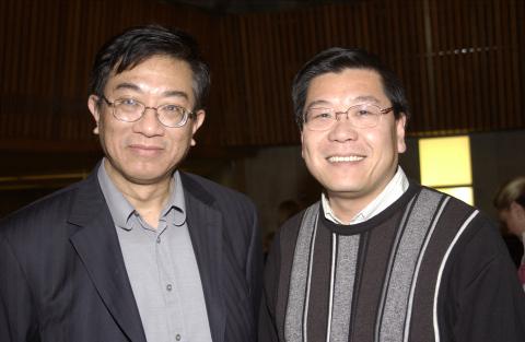 Kwong-loi Shun and Leslie Chan, Principal's Christmas Party, HW305 Event Space