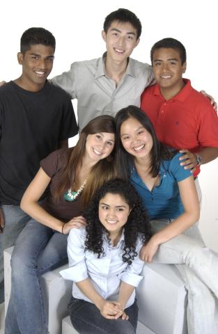 Six Students, Studio Shot, Promotional Image