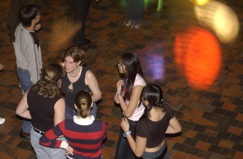 People Socializing at Glow: (sub)Urban Night Lights Party, Arts Management Event, the Meeting Place