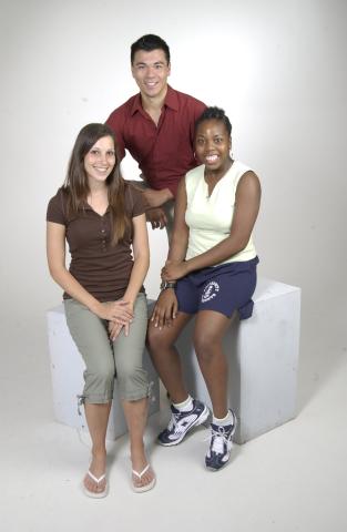 Three Students, Studio Shot, Promotional Image