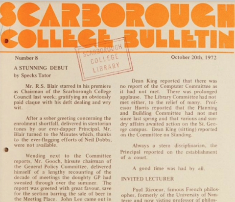 Scarborough College Bulletin