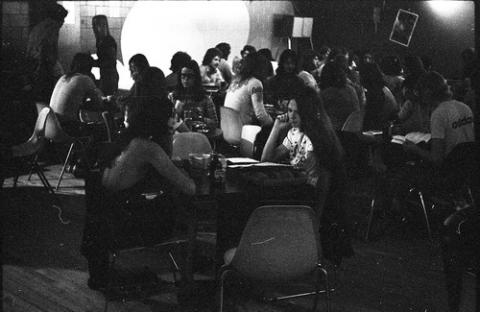 Students Sitting in College Pub