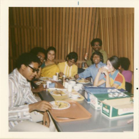 Students Eating at Table