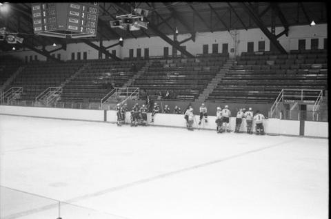 Players in Hockey Game