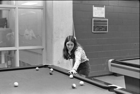 Student Playing Pool