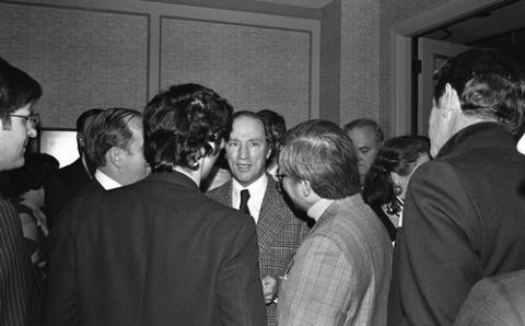 Pierre Trudeau in Crowd of Attendees