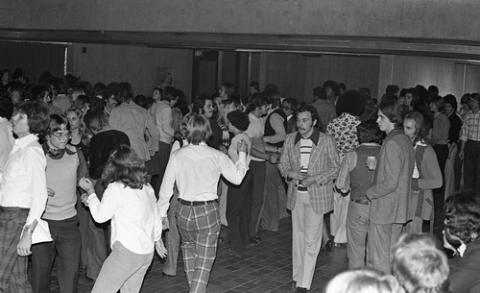 Crowd of Students at Dance in The Meeting Place