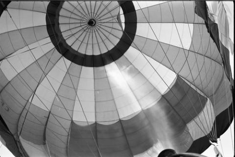 Interior of Hot Air Balloon From Below