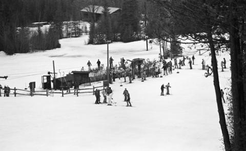 Students Around Ski Lifts