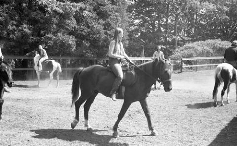Students Riding Horses
