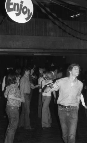 Group of Students on Dance Floor in The Meeting Place