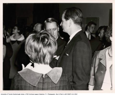 Peter Healey, President Claude Bissell, and Maureen Sommerville
