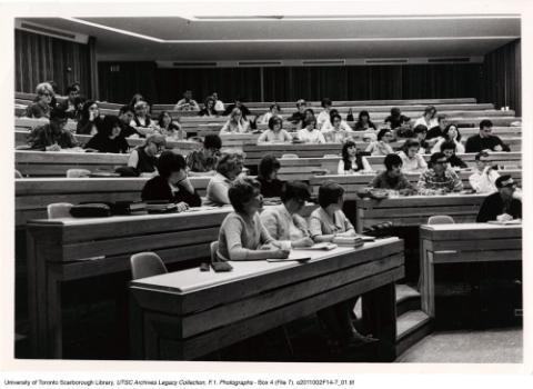 Students at a lecture