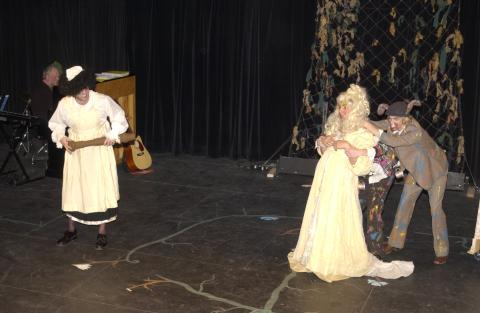 Production Still, Alice in Wonderland, Drama and Theatre Program, Leigha Lee Browne Theatre