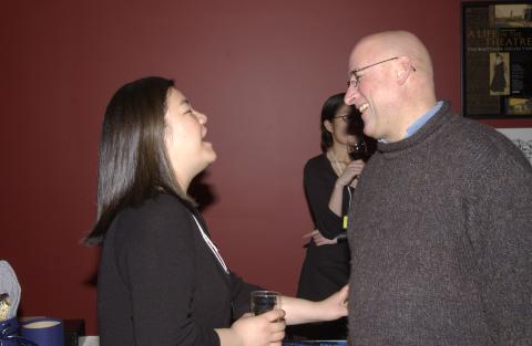 Guests Chat at Fundraiser for 2003/2004 Prague Project