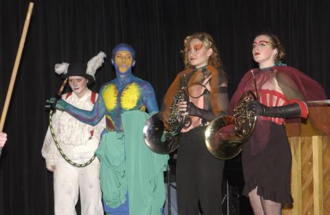 Production Still, Alice in Wonderland, Drama and Theatre Program, Leigha Lee Browne Theatre