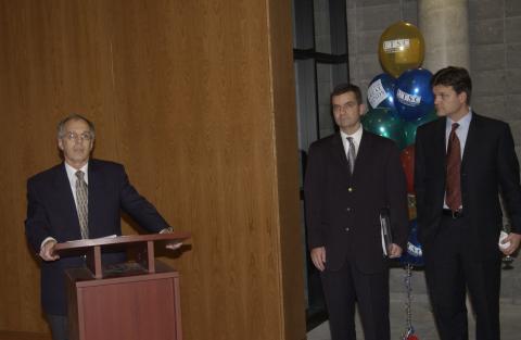 John Youson and Dignitaries, Reception for Sun Microsystems, Green Room, Opening Event, Academic Resource Centre (ARC)