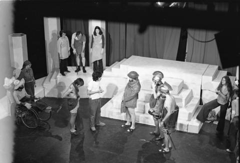 Costumed Students Centre-Stage