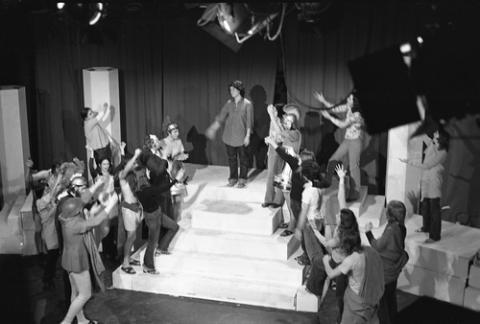 Costumed Students Cheering