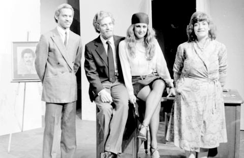 Four Costumed Students Onstage