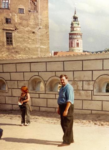 Photograph of Kevin Wright in Prague