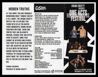 Program for One Acts Festival (2018)