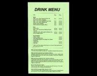 Drink List for The Resistable Rise of Arturo Ui