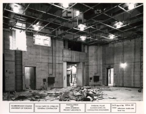 TV Studio One Under Construction in 1966